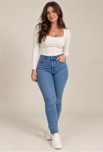 Picture of PLUS SIZE SLIM PUSH-UP JEANS